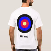 DoelBullseye aanpasbaar T-shirt met twee zijden (Achterkant)