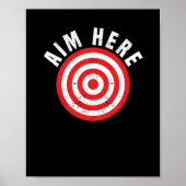 Doeldartboard van Darts Player Poster (Voorkant)