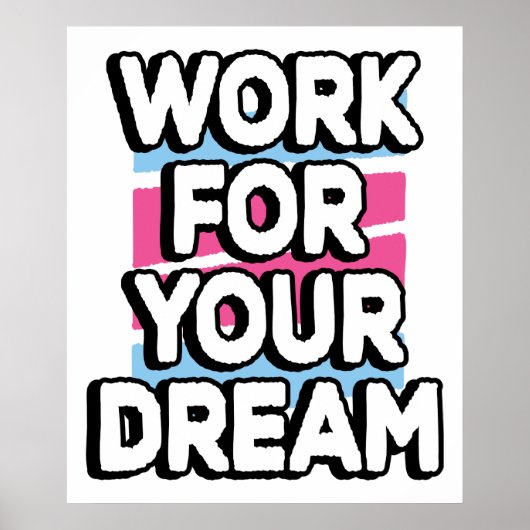 Doeldromen Motivatie houding van succes Poster (Voorkant)