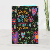 Doelen Dromen Harten Bloemen Kleurrijk Inspirerend Kaart (Voorkant)