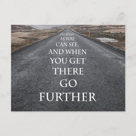 Doelen en dromen motivatie en inspirerend briefkaart (Voorkant)