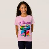 DOELEN EN DROMEN VAN GYMNAST GEPERSONALISEERD T-SH T-SHIRT (Voorkant volledig)