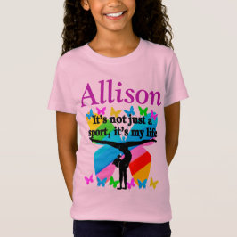 DOELEN EN DROMEN VAN GYMNAST GEPERSONALISEERD T-SH T-SHIRT