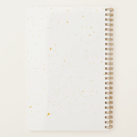 Doelen Goud Monogrammed Elegant Planner (Achterkant)