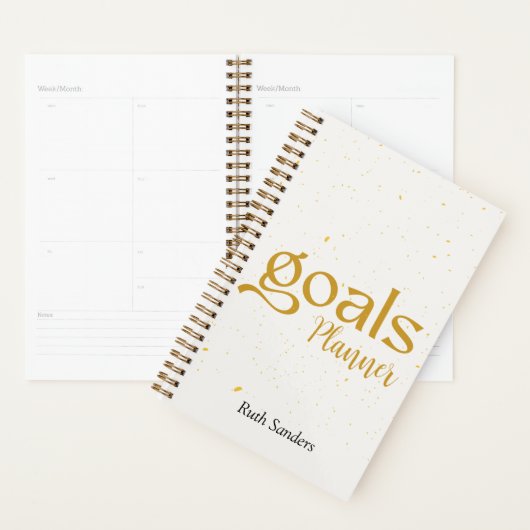 Doelen Goud Monogrammed Elegant Planner (Display)