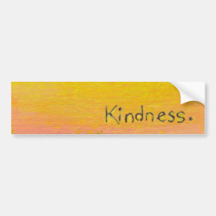 Doelen houden van vriendelijkheid plezier kleurrij bumpersticker
