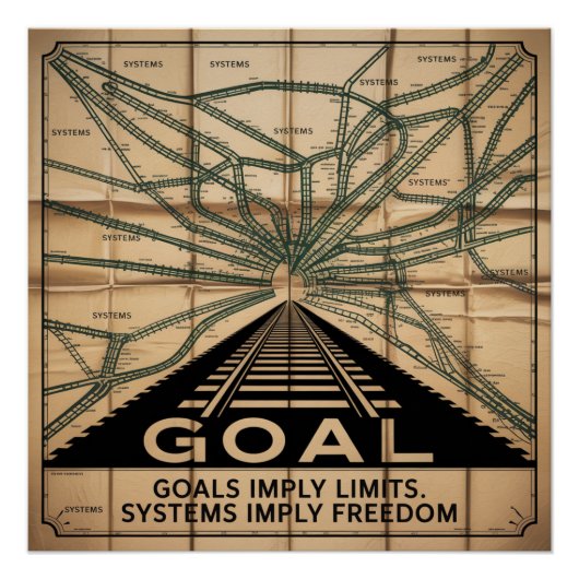Doelen impliceren beperkingen. Systemen impliceren Perfect Poster (Voorkant)