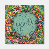 Doelen  Leuk Bloemen Moderne Inspiratie Magneet (Voorkant)