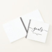 Doelen: Moderne kalligrafie Minimale typografie Id Notitieboek (Binnen)