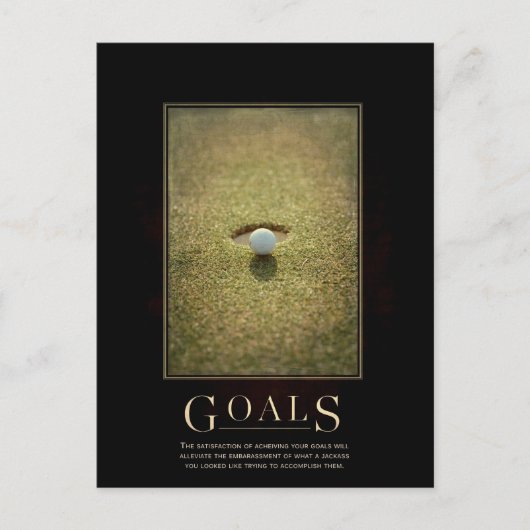 Doelen Motivatie Parodie Briefkaart (Voorkant)