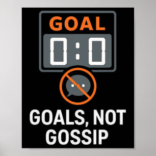 Doelen Niet Roddel Voetbalfans Scorebord Pictogram Poster