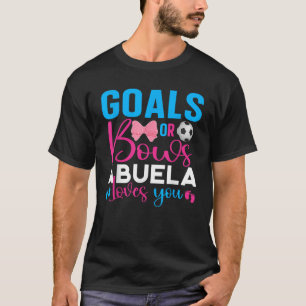 Doelen of bogen Abuela houdt van je Baby Gender Re T-shirt