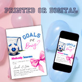 Doelen of bogen Blauw of roze Football Geslacht on Kaart