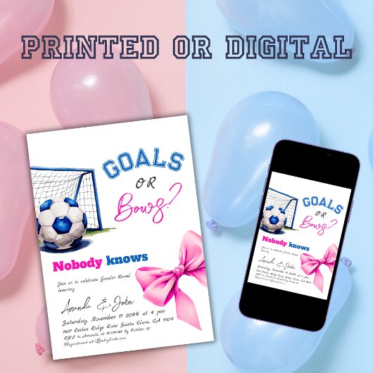 Doelen of bogen Blauw of roze Football Geslacht on Kaart