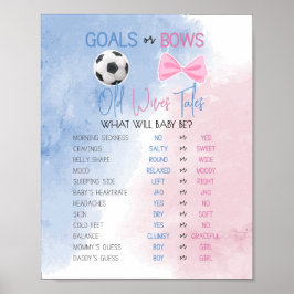 Doelen of bogen Old Wives Tales onthullen geslacht Poster