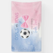 Doelen of bogen onthullen genderfeest spandoek (Verticaal)