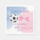 Doelen of bogen onthullen geslacht servet (Voorkant)