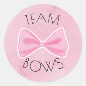 Doelen of bogen team bogen ronde sticker (Voorkant)