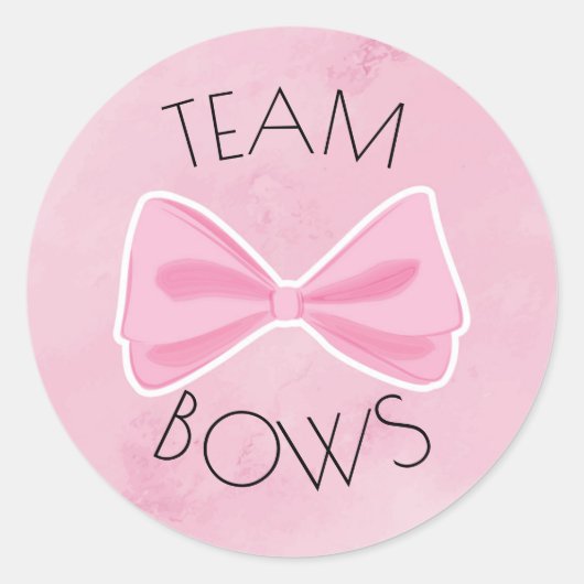 Doelen of bogen team bogen ronde sticker (Voorkant)