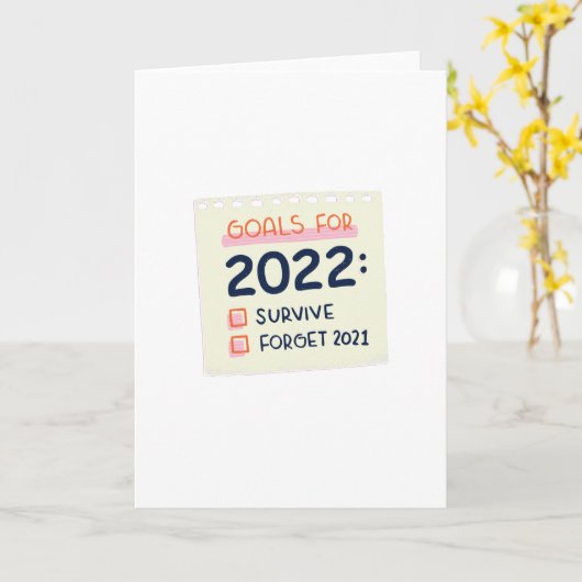 Doelen voor 2022: Overleven, 2021 Vergeten Kaart (Gele Bloem)