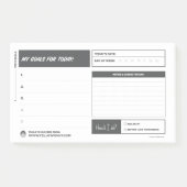 Doelen voor de dag post-it® notes (Voorkant)