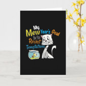 Doelen voor nieuwjaarsresoluties - Weersta verleid Kaart (Gele Bloem)