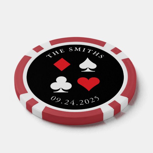 Doelgericht gepersonaliseerd huwelijk voor Gift Bl Poker Chips (Enkel)