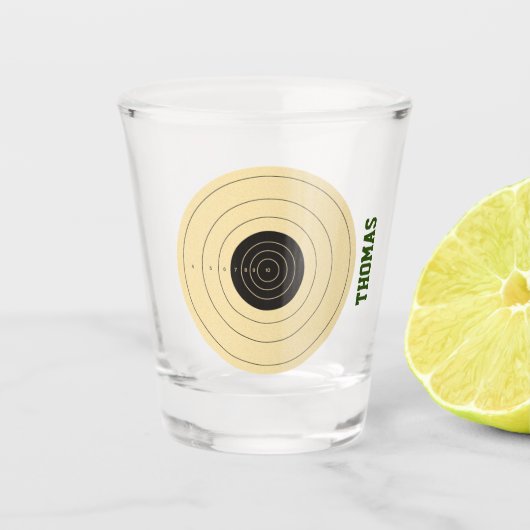 Doelgericht, speciaal ontworpen schotglas shot glas (Voorkant)