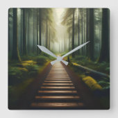 "Doelgerichte reis" wandklok (Voorkant)