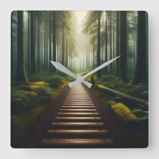 "Doelgerichte reis" wandklok (Voorkant)