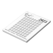 doelgrafiek van een vastgoedhuis notitieblok (Linkerzijde)