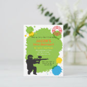 Doelgroep Vergrendelde Paintball-feestdagen Kaart (Staand voorkant)