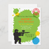 Doelgroep Vergrendelde Paintball-feestdagen Kaart (Voorkant / Achterkant)