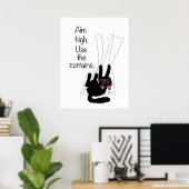 Doelhoog. Gebruik de Gordijnen. Poster (Thuiskantoor)