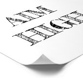 Doelhoog minimalistisch Poster (Hoek)