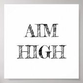 Doelhoog minimalistisch Poster (Voorkant)