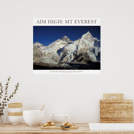 Doelhoog: Mount Everest Poster (Keuken)