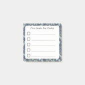 Doelinstelling Checklist Blauwe Blauwgroen vulling Post-it® Notes (Voorkant)