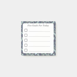 Doelinstelling Checklist Blauwe Blauwgroen vulling Post-it® Notes