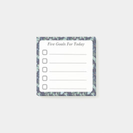 Doelinstelling Checklist Blauwe Blauwgroen vulling Post-it® Notes