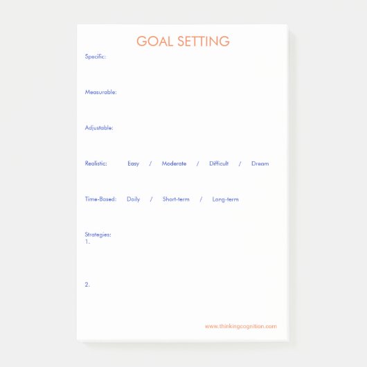 Doelinstellingen Post-it® Notes (Voorkant)