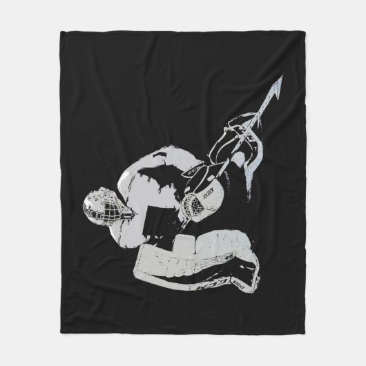 Doelman - IJshockey Goalie Fleece Deken (Voorkant)