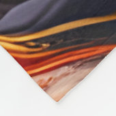 Doelman ijshockey met Jouw naam Goalie Fleece Deken (Hoek)