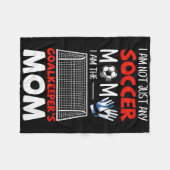 Doelman Moeder Voetbal Doelverdediger Moeders Fleece Deken (Voorkant (Horizontaal))