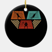 Doelman Voetbal Goalie Atleet Doelman Goalk Keramisch Ornament (Achterkant)