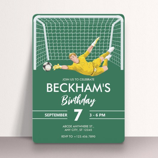 Doelman voetbal  kaart