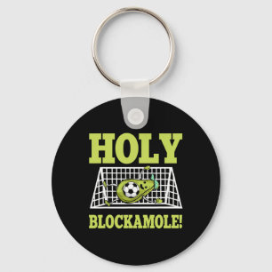 Doelman Voetbalspeler Keeper Guacamole Liefhebber Sleutelhanger