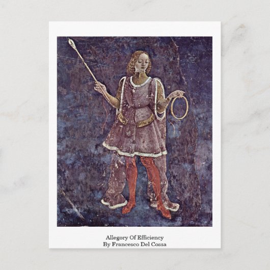 Doelmatigheid van Francesco Del Cossa Briefkaart (Voorkant)