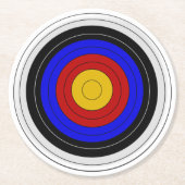 Doelontwerp voor architectuur ronde kartonnen onderzetter (Voorkant)