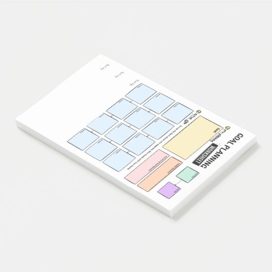Doelplanning voor ADHD Post-It-notities Post-it® Notes (Schuin)